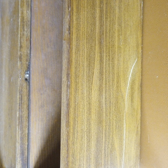 Vintage Wood Sewing Display Shelf For Spools & Bobbins. Has Drawer - Picture 7 of 10